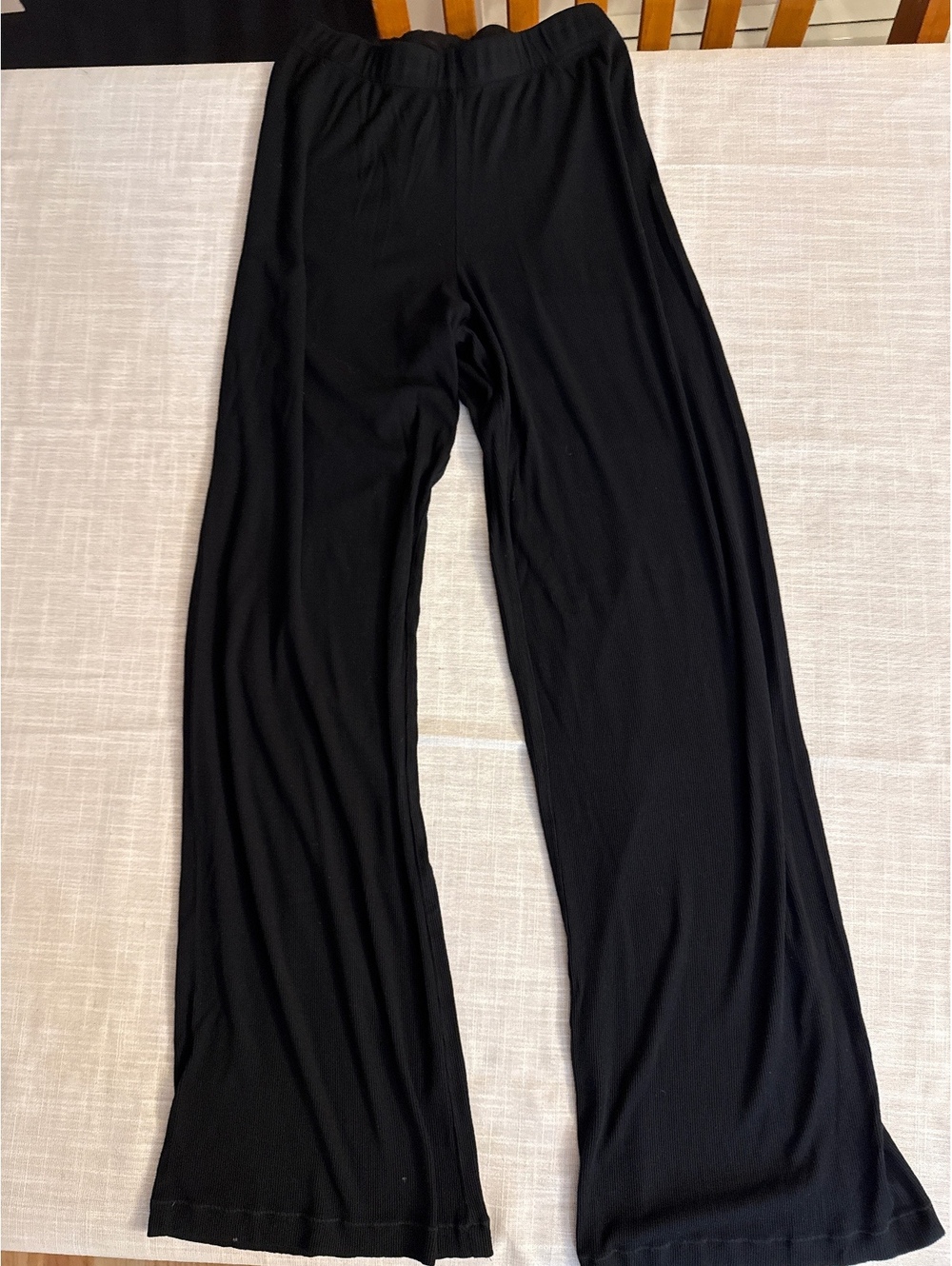 Skims Black Wide Leg Lounge Pants Size S/P